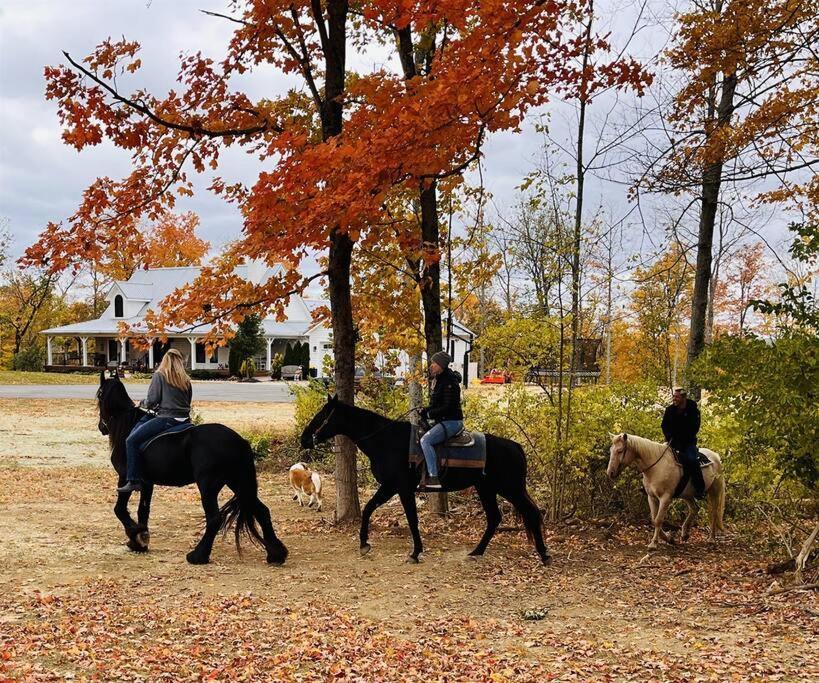 הוילה Loveland Large Log Cabin Chalet W/ Hot Tub - Horses & Lake! מראה חיצוני תמונה